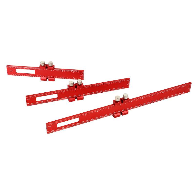 Woodworking Precision T-Square and Marking Ruler with Slider