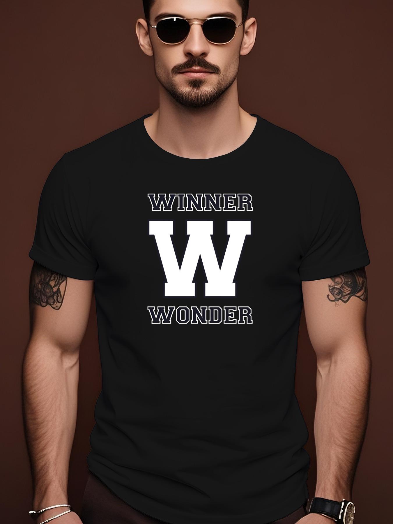 Graphic Tshirt Graphic Tshirt with Bold WINNER WONDER Let... XXL