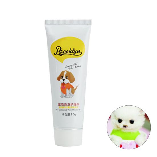 80g Semi Permanent Pet Dye Cream High Pigmented Colorful Dog Hair Bright Coloring Dyestuff Pigment Supplies for Home