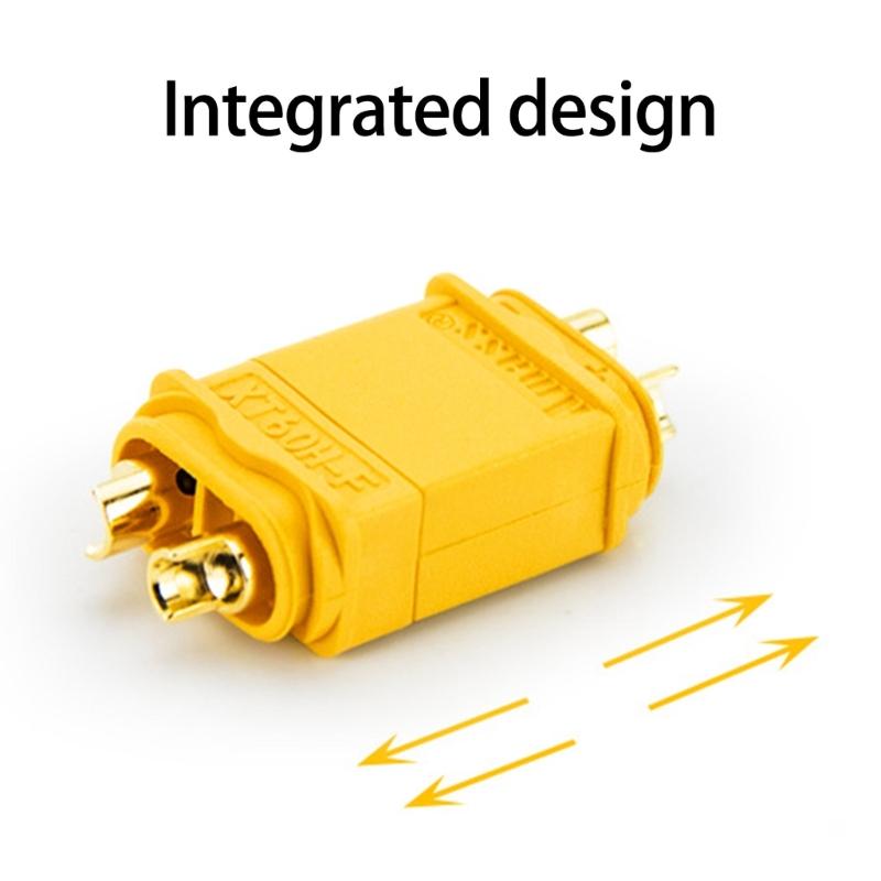High Conductivity XT60H Plugs Male Female Connectors Set For Model Enthusiasts Simple Welding Process XT60H Connectors