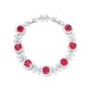 The New Korean Version of Leisure Joker Zircon Bracelet Girls Niche Flowers Luxury and Exquisite.