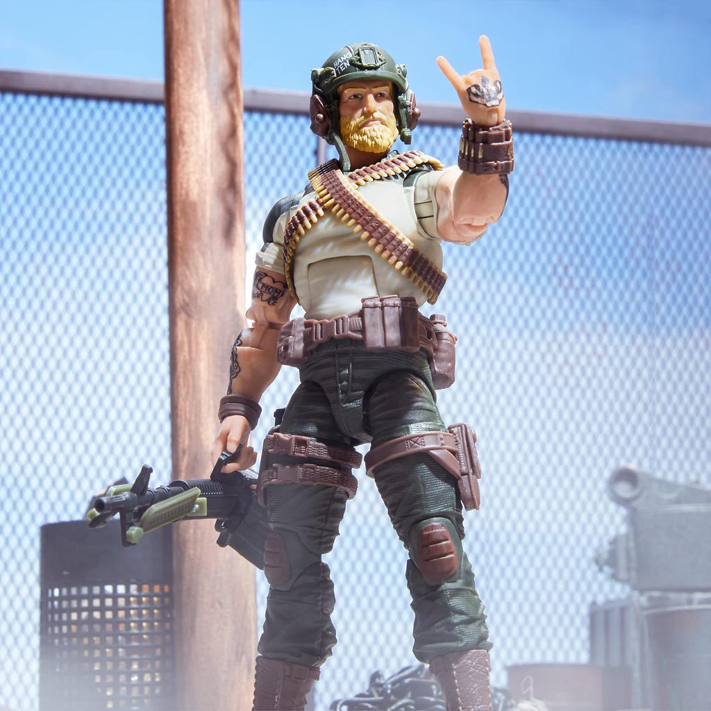 G.I. Joe Classifieds Series Craig "Rock 'n' Roll" McConnell, Collector's Action Figure, 72-inch Action Figure with 7 Accessories (F7463)