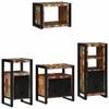 Bathroom Furniture Set with Shelf 4 Pcs Solid Reclaimed Wood