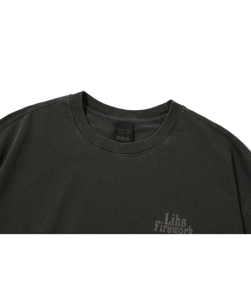 CPGN STUDIO Butterfly Pigment Short Sleeve T-Shirt Smoke Black