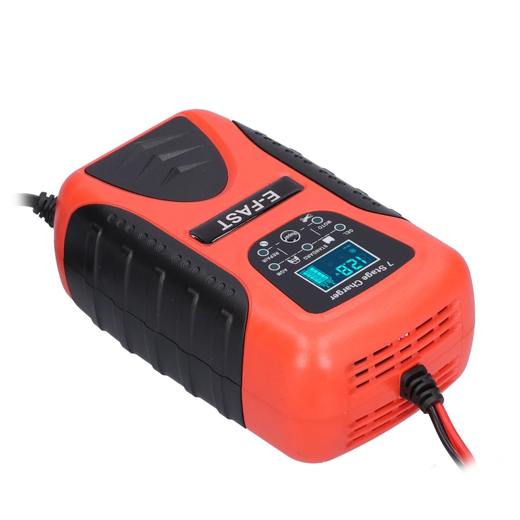 12V 7A Otomatik Araç Akü Şarj Cihazı 7?Çim Biçme Makinesi Motosiklet SUV Tekne İçin Sahne