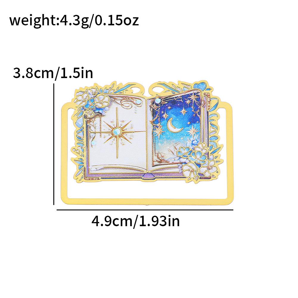 1pc Metal Hollow Bookmark High Quality Book Page Clip Reading Bookmark For Students Art Lovers
