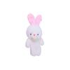 Cute Blush Teddy Bear Onesie Keychain & Rabbit Doll Plush Charm