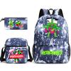 Zaino Inspeakable Set da 3 Pezzi, Zaino Studente di Grande Capacità con Borsa Pranzo e Astuccio, Resistente all'Acqua, Durevole
