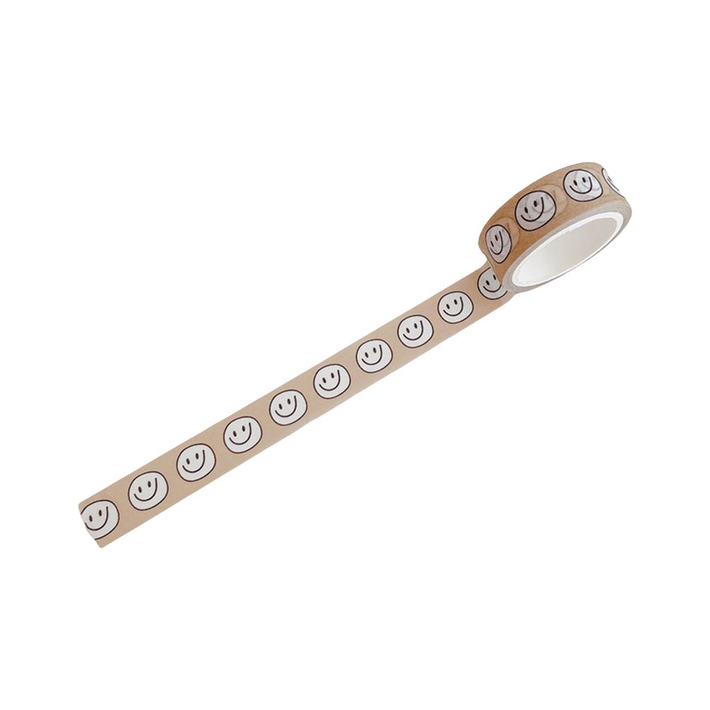 Smile Face Themed Masking Tape Cartoon Masking Tape Scrapbooking Decorative Tape for Scrapbooking Journal Photo Album