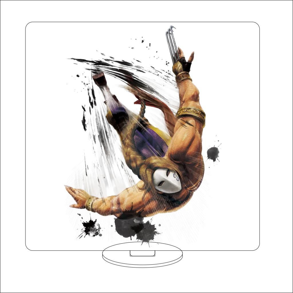 16CM Anime Sutorīto Faitā Figure Stand Model BLANKA/ZANGIEF/DHAISIM/Cammy White Cute Desk Decor Standing Sign Gifts