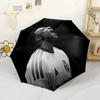 Mbappé Automatic Umbrella Compact 8-Rib Design Durable Plastic Iron All-Season Umbrella for Travel Fashion Lovers Wedding Party Gift