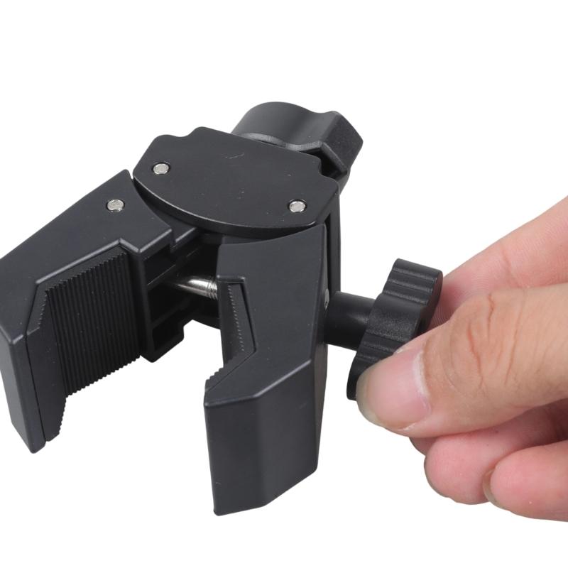 Adjustable Plastic Clamp Mount With 17mm Ball Head For Phone Holder Camera Light Stand For Motorcycle Gym Bicycles 15 40mm Tube