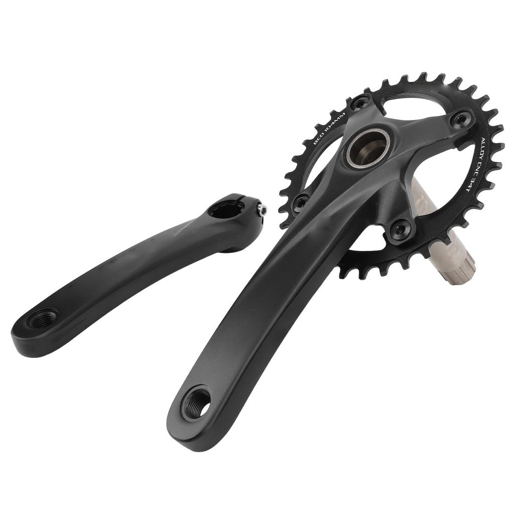 Bike Crankset 34T Chainring Sprocket Aluminium Alloy Hollow Integrated CNC Light Weight Bike Parts for MTB