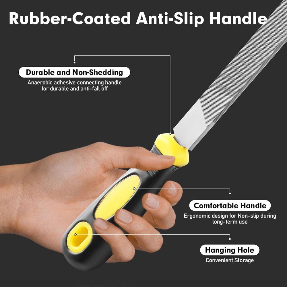 Durable Hand File High Carbon Steel Metal File New Trimming Shaping File Metal Wood and Stone