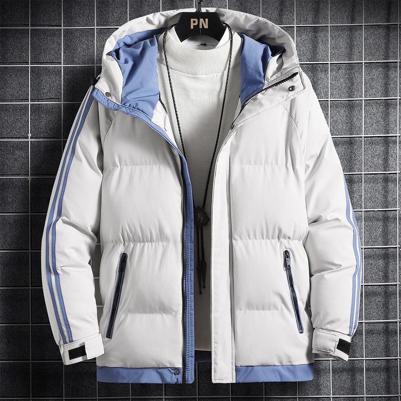 Men's Winter Hooded Cotton Jacket - Thick, Trendy, Korean Style, Warm, Loose Fit (2022).