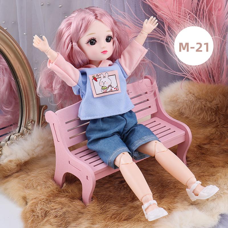 12 Inch 30 CM Bjd Anime Doll With Clothes Kids Girls 4 To 16 Years Dollhouse Accessories Skirt Hat Headdress Dress Up DIY Toys