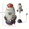 Upgraded Water Jet Rocket, Water Sprayer, Kids Rotating Flying Sky Toy, Outdoor Toy, Pressure Activated Water Jet, Parent, No Water Hose Included