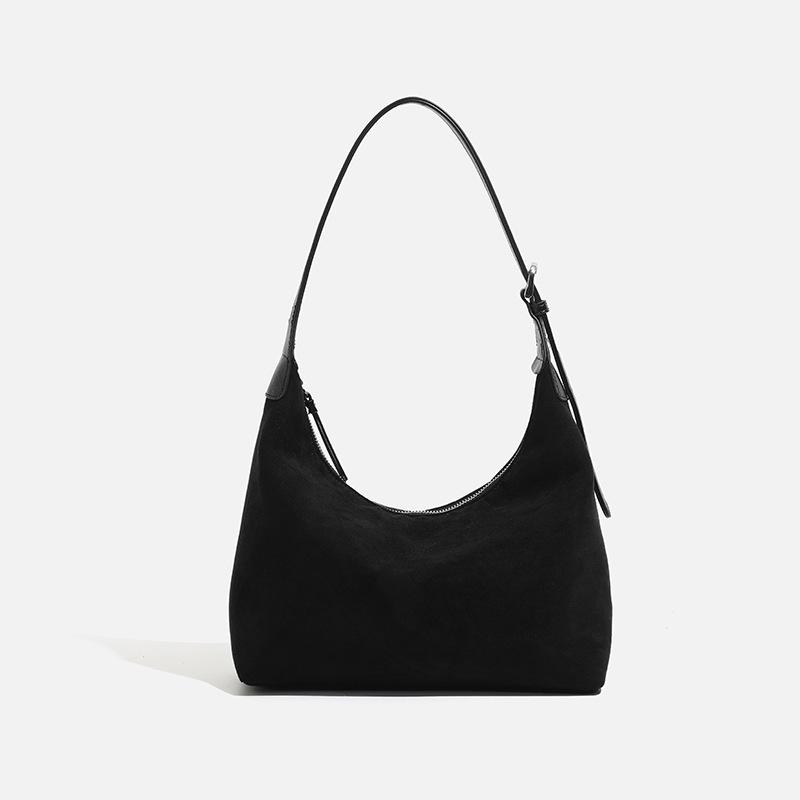 Women's Large Capacity Frosted Retro Shoulder & Crossbody Bucket Bag - Versatile for Autumn/Winter 2024
