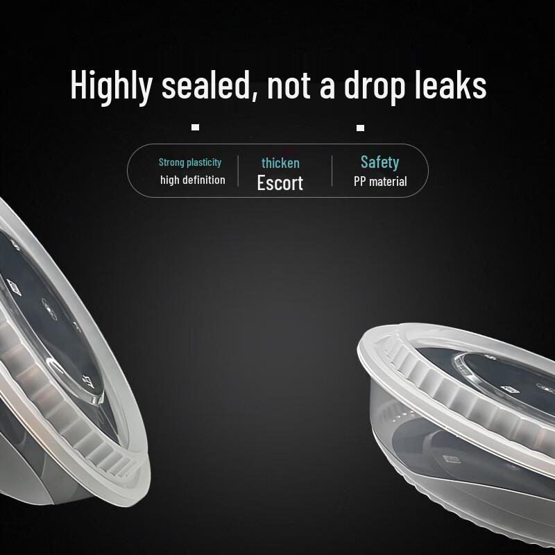 Green Kangchu 2000ml Round Disposable Meal Boxes with Lids