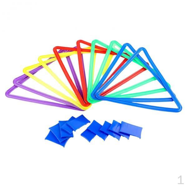 

10 штук Игра в классики Упражнения на заднем дворе Портативный сад Ловкость s для фитнеса Вечеринка Подростки Triangle