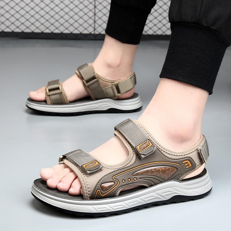 

2025 new sandals men s outdoor sports leisure beach men s summer wear non-slip waterproof hole shoes 44