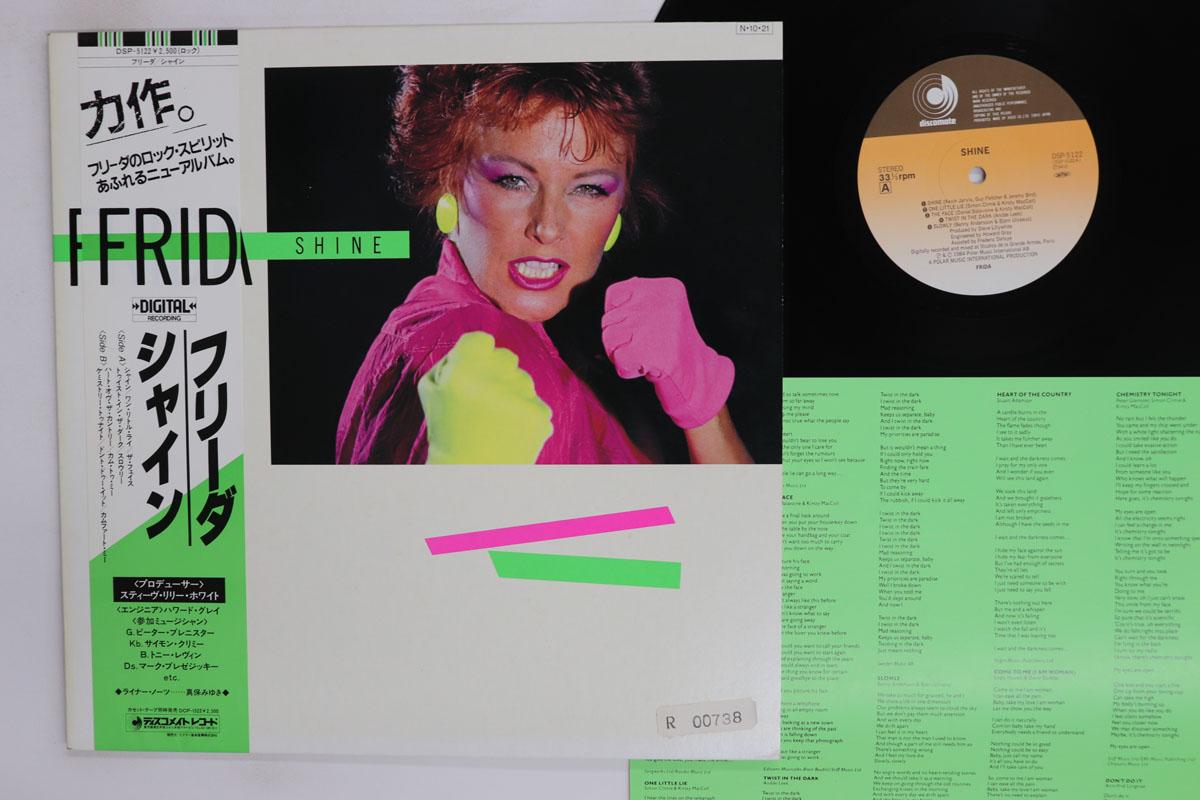 Виниловая пластинка FRIDA Shine DSP5122 DISCOMATE 1984 Япония Obi Поп Б/у