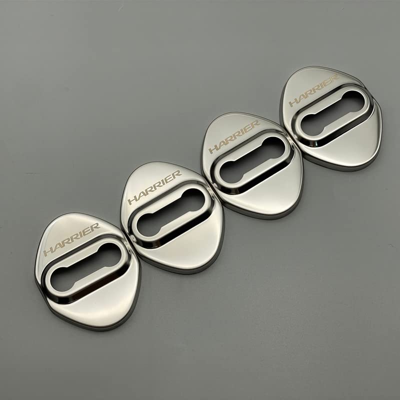 MEKOMEKO Toyota Harrier 80 Series Stryker Door Lock Interior Stainless for Harrier 80 Series 2020 Finish Covers, Chrome-Plated Accessories, Parts,