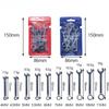 10pcs Mini Combination Wrench Set Metric Inch Ignition Wrenches Open End & Box End Spanner Set Small Thin Wrench Kit
