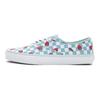 Vans Authentic Wallpaper Checkerboard Strawberry Print Durable Breathable Low Top Canvas Shoes Unisex Sneakers Green White VN0A5KS9LTB