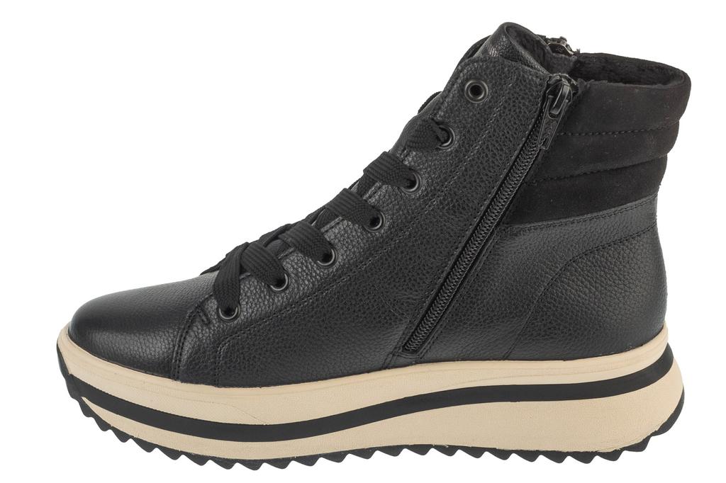 RIEKER Booties, Womens Black Sneakers
