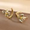 European and American bee earrings, cute temperament dripping oil jewelry, geometric delicacy, cute animal earrings