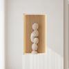Abstract Sculpture Ribbed Resin Textured Tabletop Decoration for