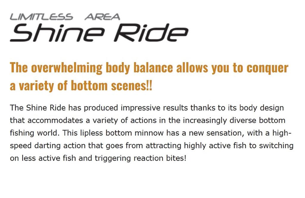Valkein Shine Ride 45mm 3.6 grams Sinking Lure M256 (7198)