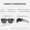2pcs Men for Driving Riding That Can Be Worn Over Other Glasses Square Shades Wrap Around Fit Over Glasses Sunglasses UV400