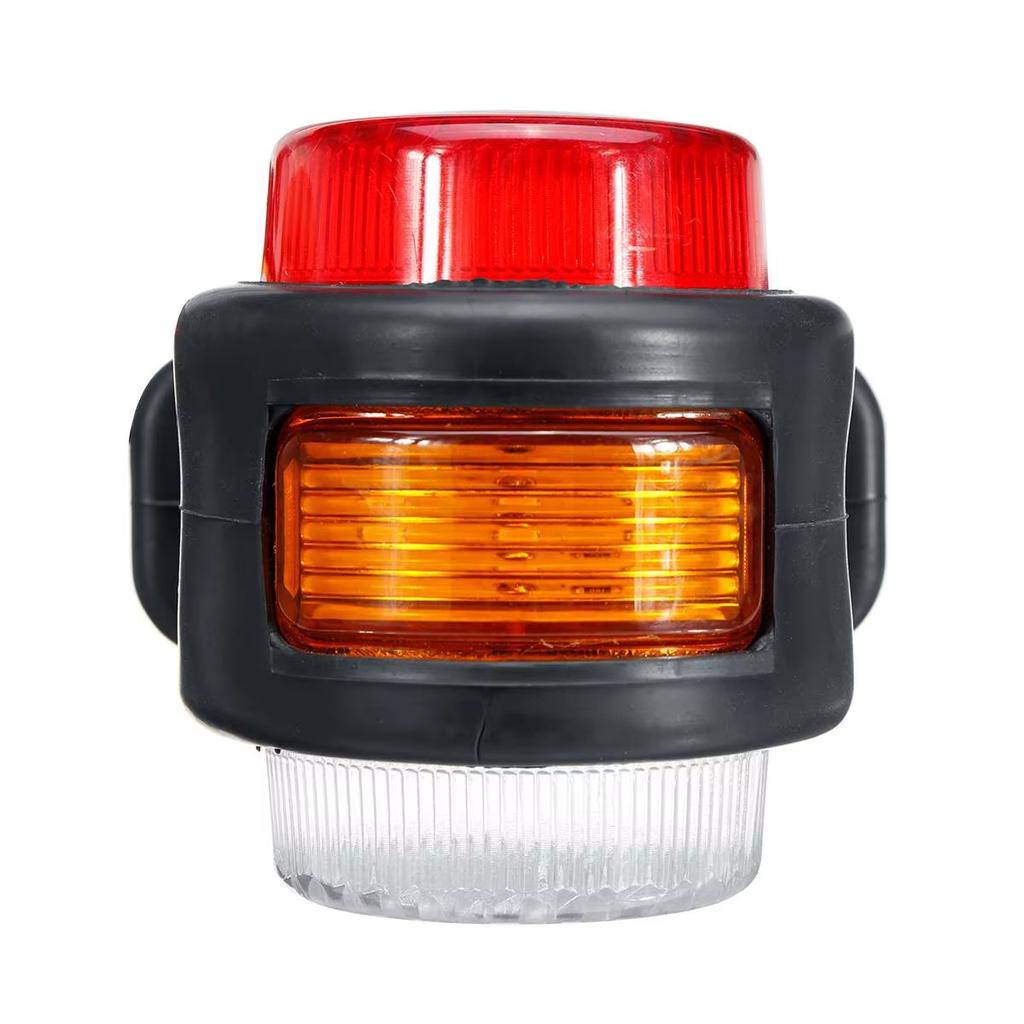 2 Stück Drei Seiten LKW Licht Anhänger Seitenmarkierungslicht LED Bremslicht Standlicht Blinker LED Warn-Rücklicht