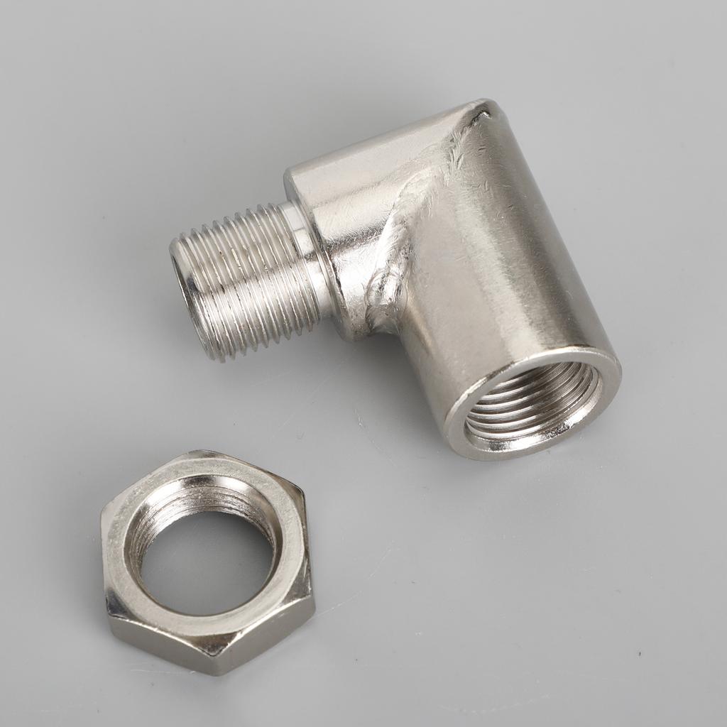 Exhaust Pipe M18*1.5 Oxygen Sensor Adapter 90 Degree Extension Extender CLE