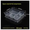 ZB Disposable PP Plastic Takeaway Meal Boxes