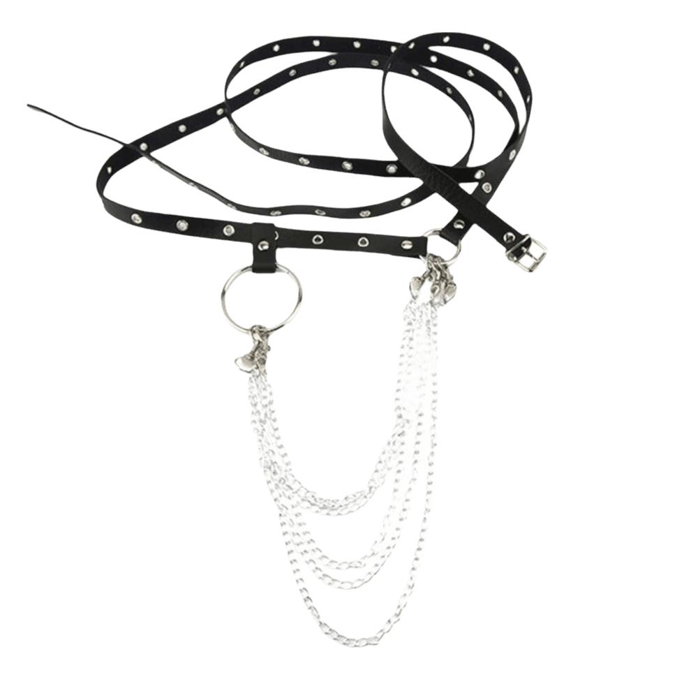 JK PU Leather Belt Extended Dress Waist Chain Fashion Women Waist Belt Dress Accessories