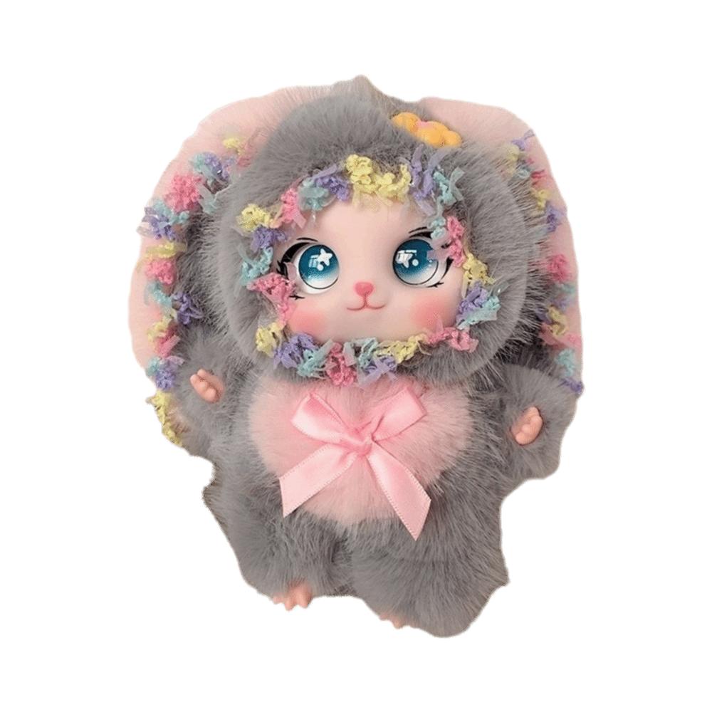 Big Ear Bunny Key Chain Ornaments Plush Doll Pendant Rabbit Plush Keychain Women Girls Gift