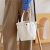 Women'S Fashion Solid Color Mini Handbags Women'S Canvas Tote Ladies Casual Bag Girl Student Cloth Bags