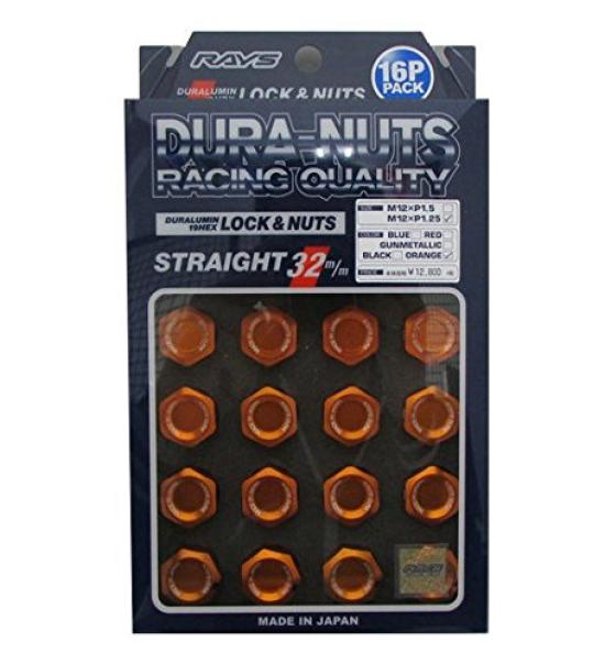 

Комплект дюралюминиевых гаек-секреток RAYS для L32 M12 x Оранжевый 74020001120OR и 4H, 1.25, Анодированный, оранжевый