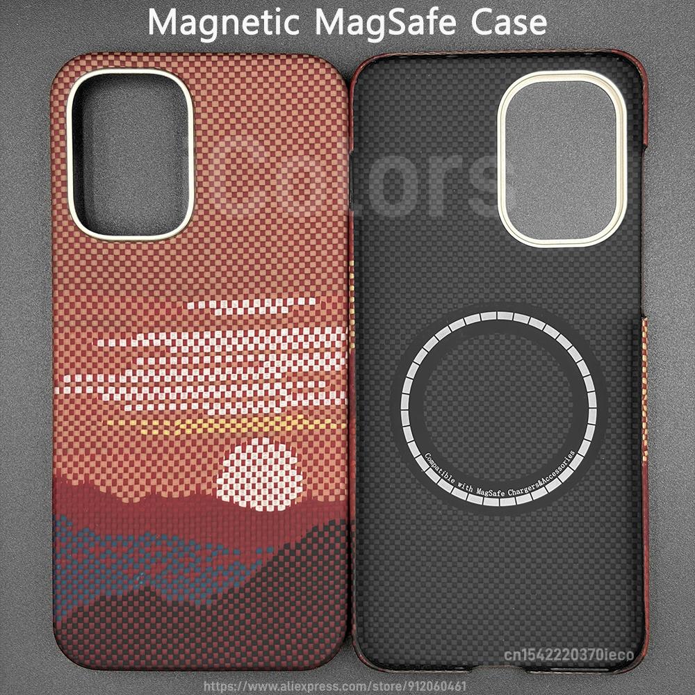 For OnePlus Ace 6 Ultra/Ace 6/Ace 6T/15R Aramid Carbon Fiber Case Magnetic with MagSafe Ultra Thin Lightweight Protective Cover