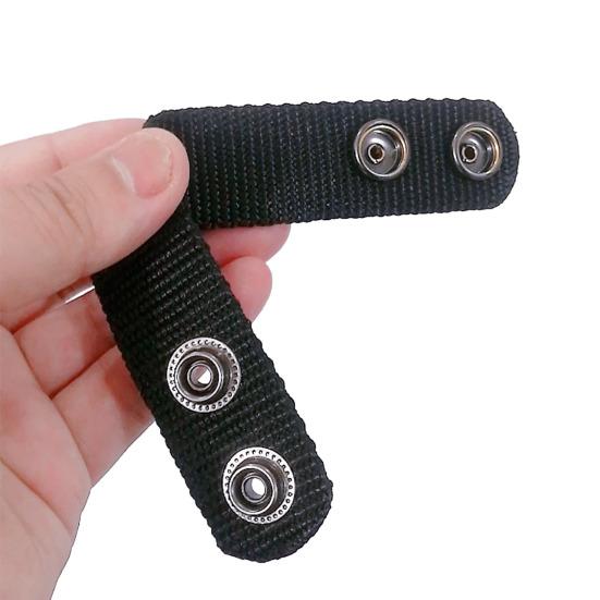 4Pcs Tactical Belt Holder Retainer Double Snaps Design Wear Resistant Lightweight Utility Belt Loop Keepers