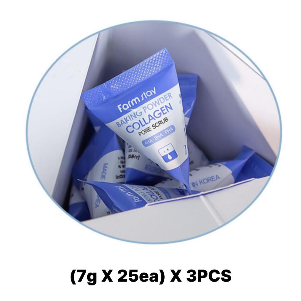 Farmstay Baking Powder Collagen Pore Scrub  (7g X 25ea)