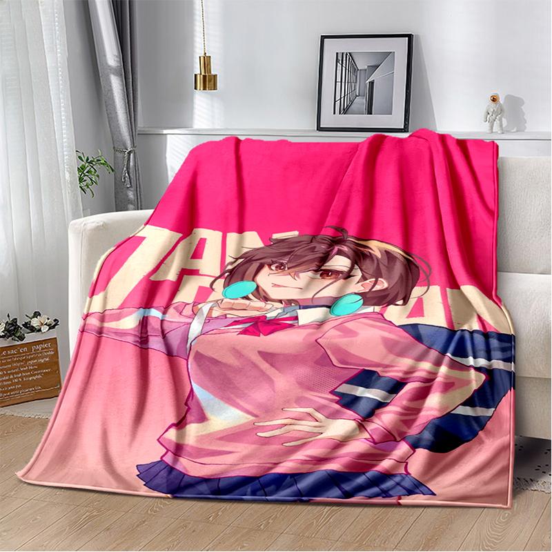 3D DAN DA DAN Anime Cartoon Blanket,Soft Throw Blanket for Home Bedroom Bed Sofa Picnic Travel Office Cover Kids Gift