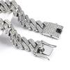 Hip Hop Shiny 13MM Cuban Link Chain Necklace/Bracelet  Color Rhinestone Iced Out Cuban Chain Punk Jewelry Necklace Gift