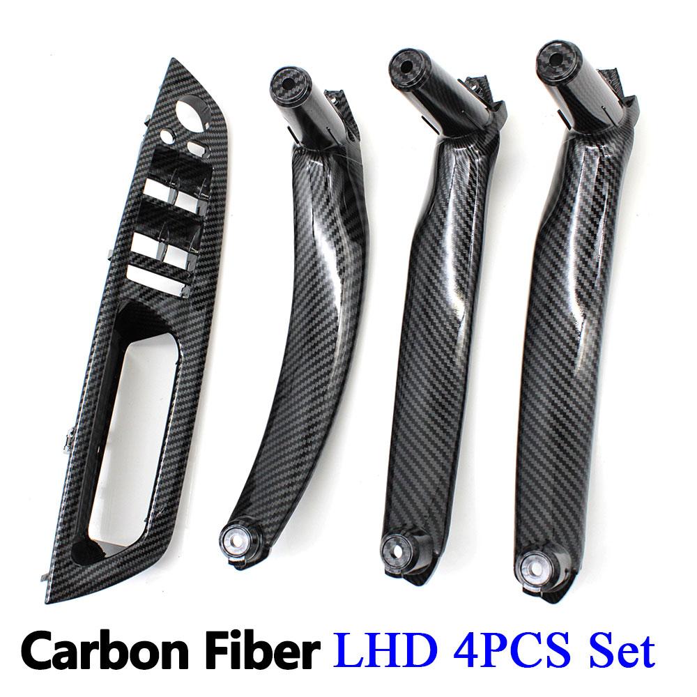4PCS Kit LHD RHD Inner Driver Door Window Switch Armrest Cover Pull Handle Replacement For BMW X5 X6 E70 E71 E72 2007-2013