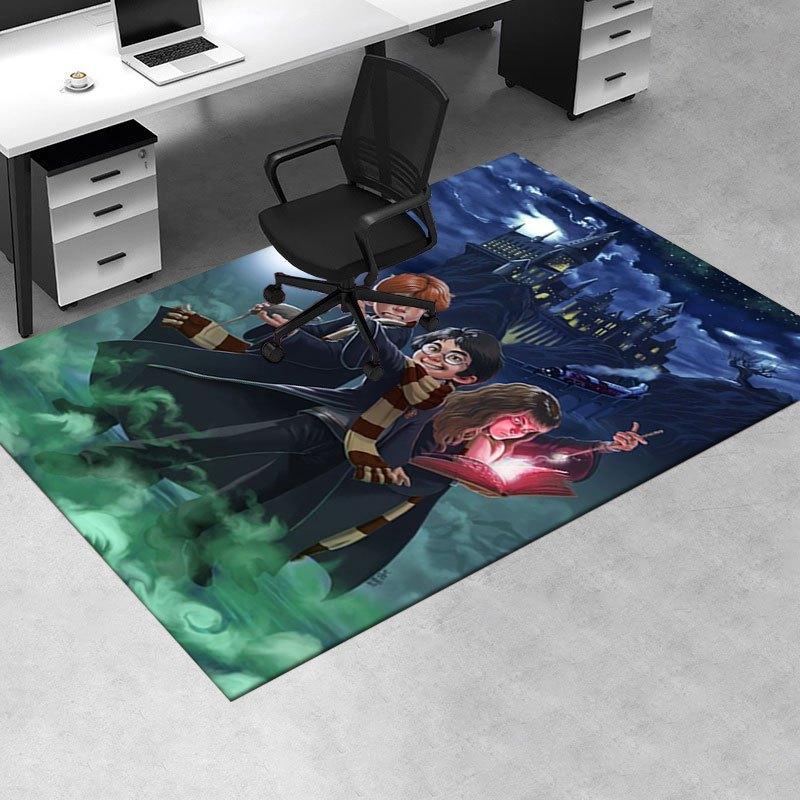 Harry Potter Hogwarts Schule Poster Kunstdruck Büromatte Heimdekoration Büroteppiche LB106