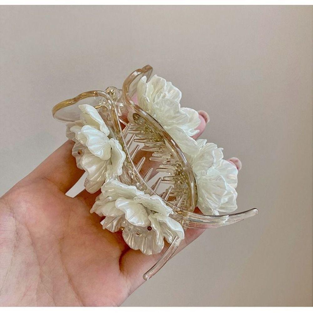 French Style Flower Hair Clips Wedding Hair Claws Sweet Flower Hairpin  for Women Girls