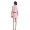 2026 Autumn/Winter French Chic Frosted Leather Top & Skirt Set